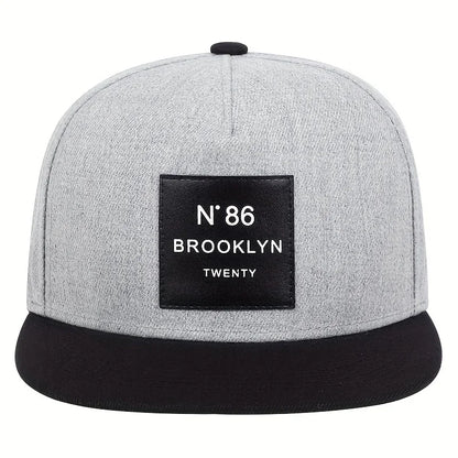 Unisex BROOKLYN Label Hip-hop Hats Adjustable Casual Snapback Caps