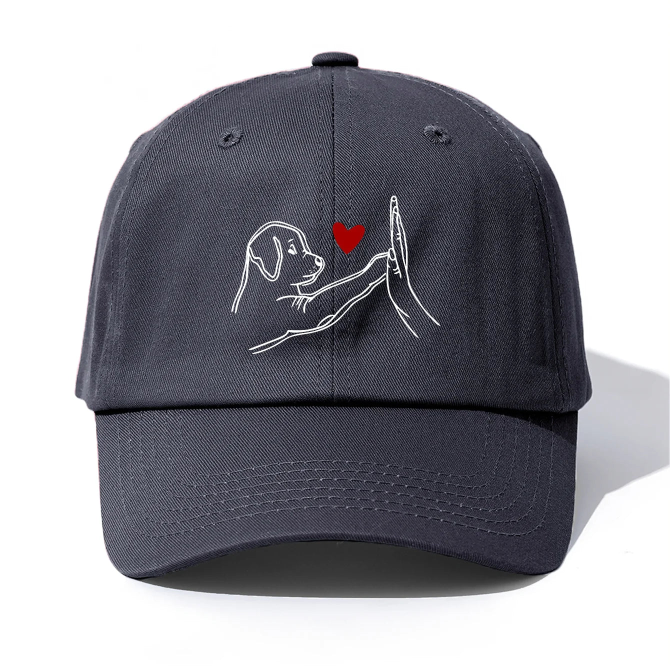 DOG HEART Print Baseball Cap For Adult