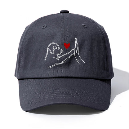 DOG HEART Print Baseball Cap For Adult