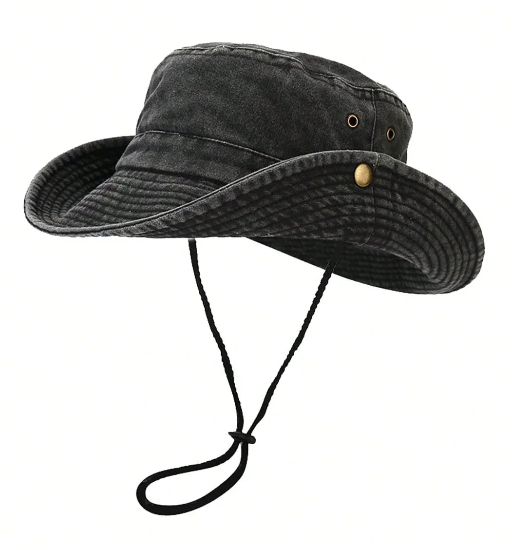 1pc Unisex Solid Color Bucket Hat