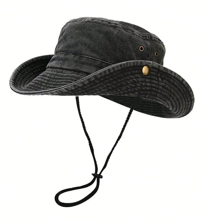 1pc Unisex Solid Color Bucket Hat