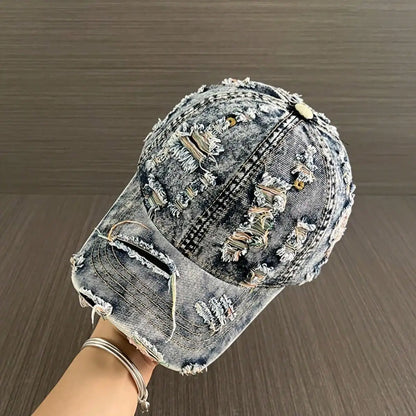 Fashion Retro Washed Denim Baseball Cap