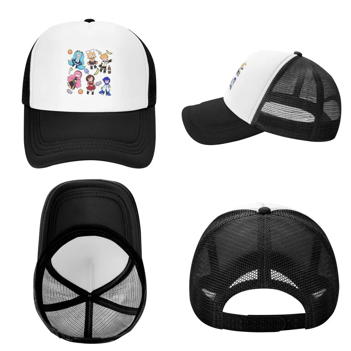 Vocaloid Chibi Chaos! Miku Cap Fashion Mesh Baseball Caps