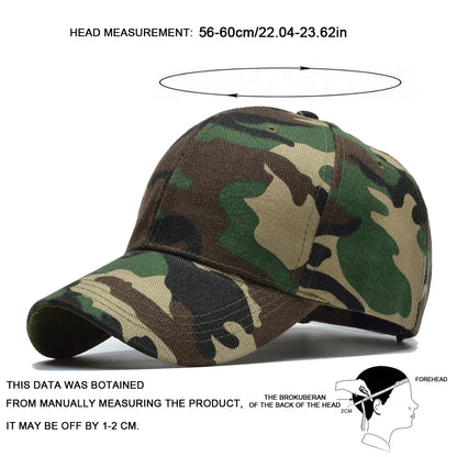 Unisex Light Plate Camouflage Baseball Caps