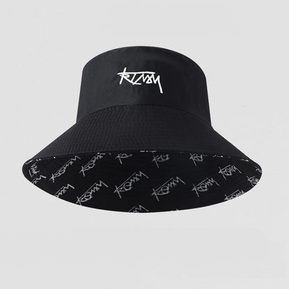 Retro Style Fashionable Printed Maple Leaf Fisherman Hat Bucket Hat
