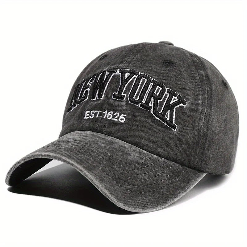 Embroidered Letter Baseball Cap For Men And Women