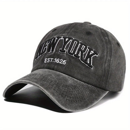 Embroidered Letter Baseball Cap For Men And Women