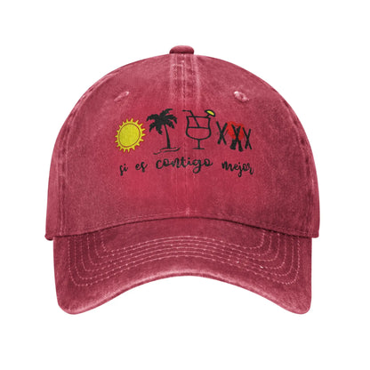 Bads Bunnys DeBi TiRAR MaS FOToS Singer Summer Baseball Caps