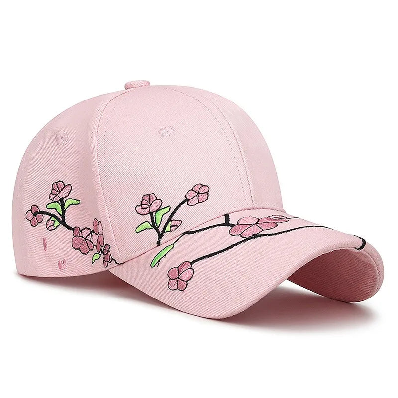 Embroidery Floral Baseball Cap