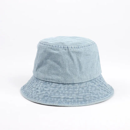 Foldable Fisherman Hat Women Summer Cotton Bucket Hat Men Women