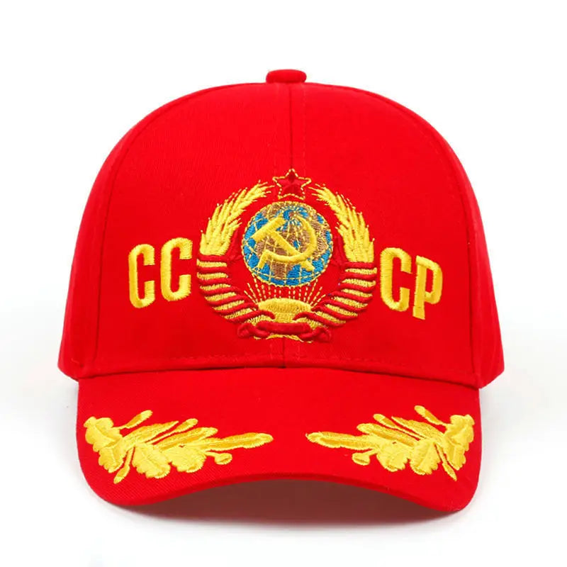 CCCP USSR Baseball Cap Cotton Russian National Emblem Embroidery