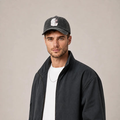Cute Moon Ghost Graphic Baseball Cap