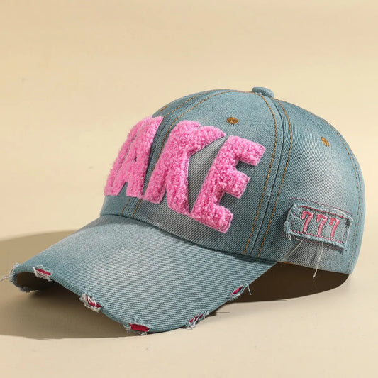 Spring And Autumn Colored Embroidered Letters Fashion Casual Sunshade Baseball Hat