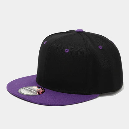 Two-Color Block Hip-Hop Cap Snapback Cap For Men And Women