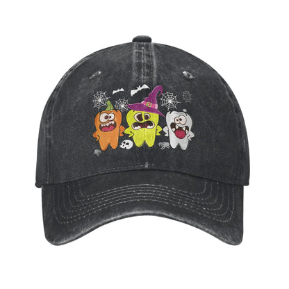 Funny Teeth Unisex Baseball Caps Cartoon Teeth Helloween