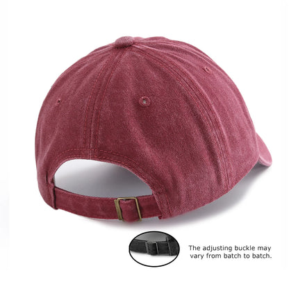 10035 Print Washed Baseball Cap For Adults