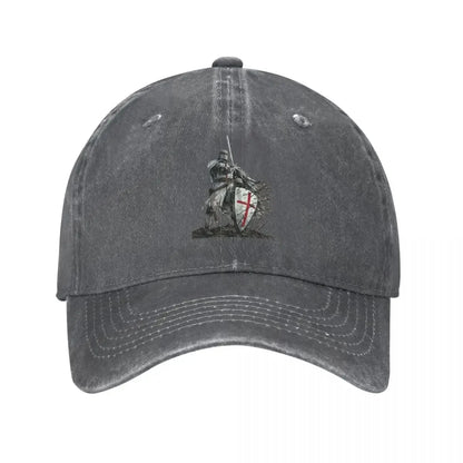 Templar Shield Cross Sword Knights Baseball Cap