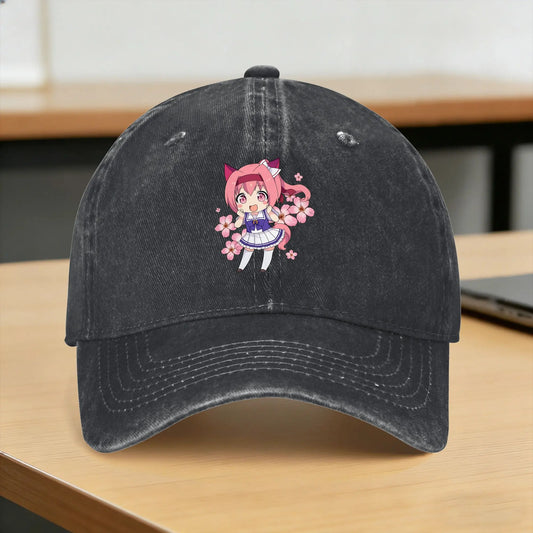 Haru Urara Chibi Anime Casual Baseball Cap