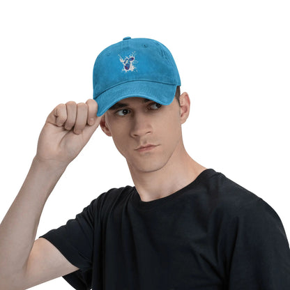 Megaman Pixel Jump Men Women Baseball Caps