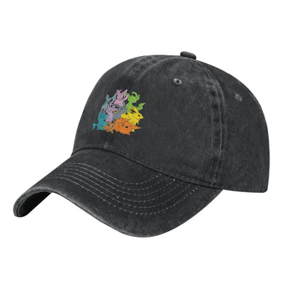 Pokemon Eevee Eevolutions Casual Baseball Cap