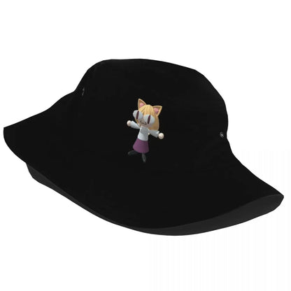 Summer Panama Caps Neco Arc Funny Neko Memes Bucket Hats
