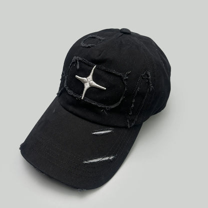 Broken Style Cross Star Letter Embroidery Baseball Hats