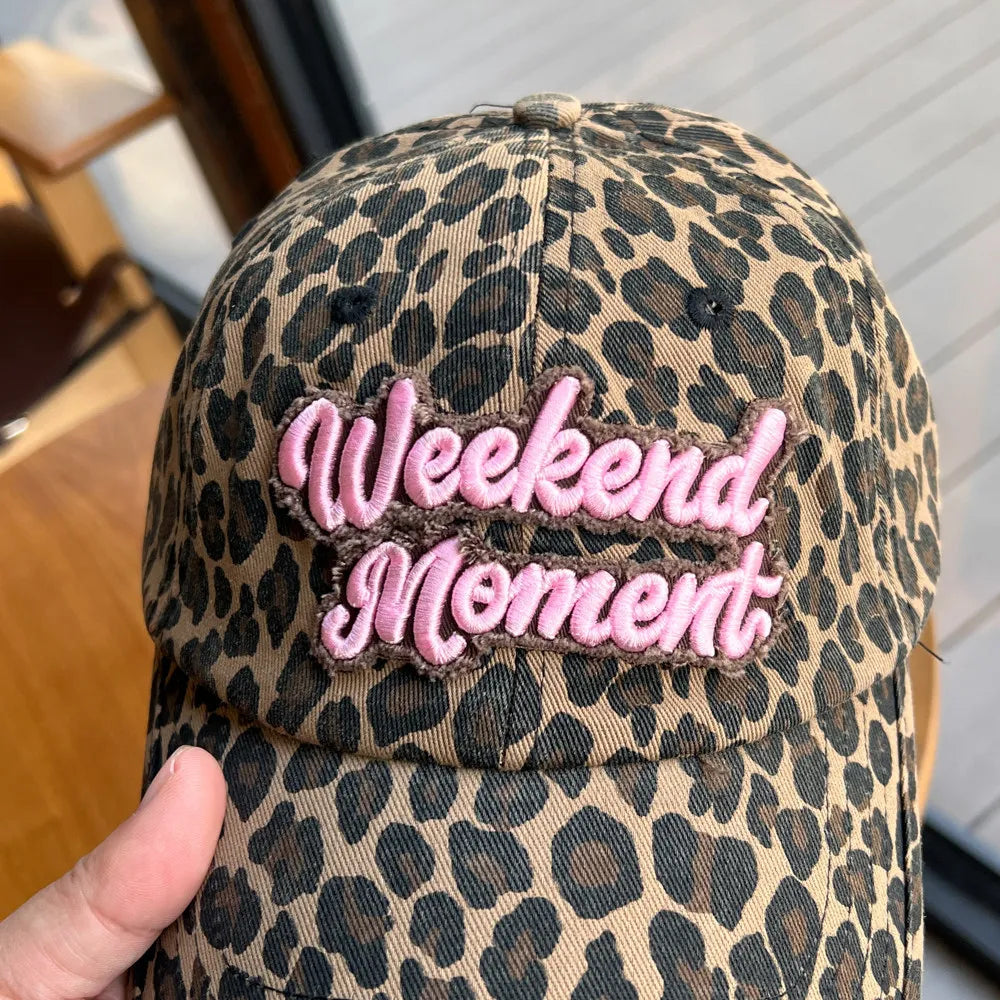 Retro Leopard Print Fisherman Hat Baseball Cap