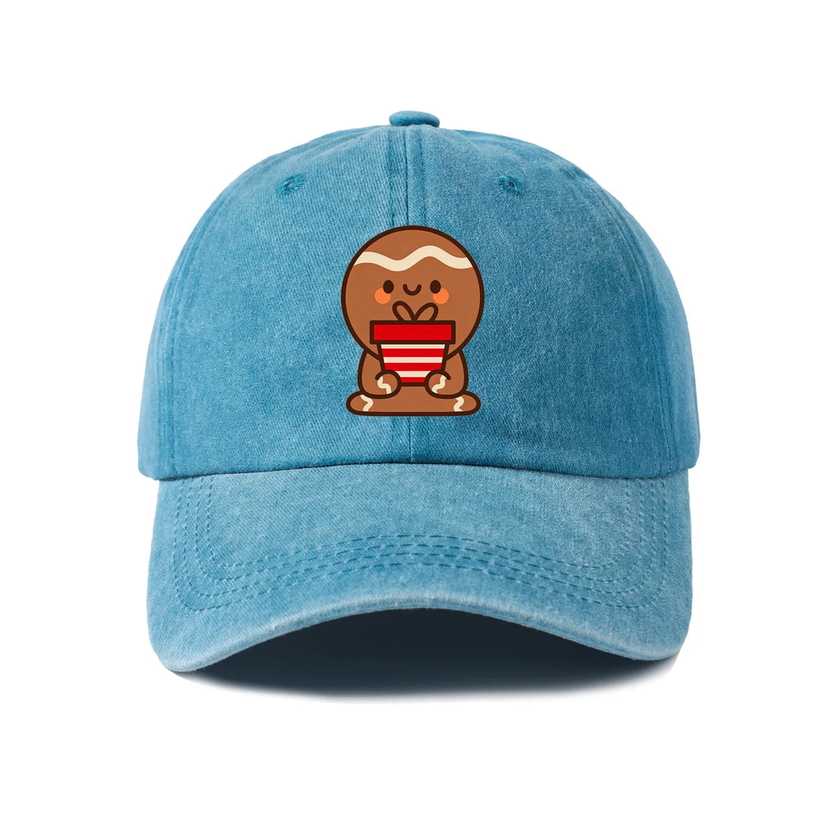 Smiling Gingerbread Man Baseball Cap
