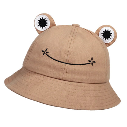 New Frog Shaped Parent Child Fisherman Hat
