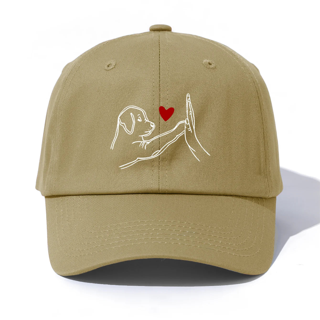 DOG HEART Print Baseball Cap For Adult