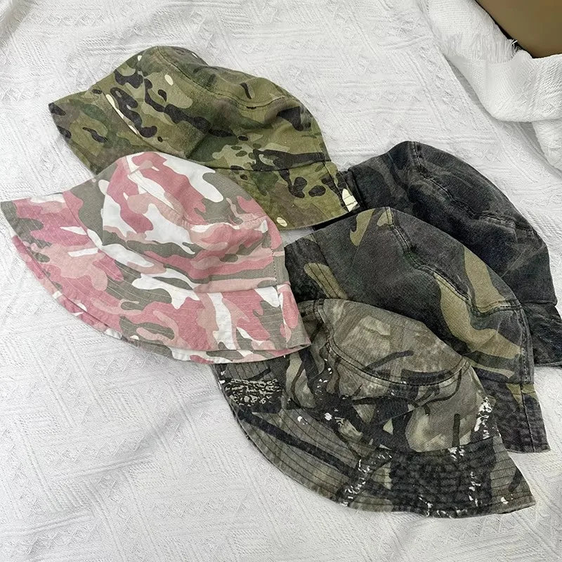 Japanese Tooling Camouflage Outdoor Mountaineering Sun Protection Bucket Hat