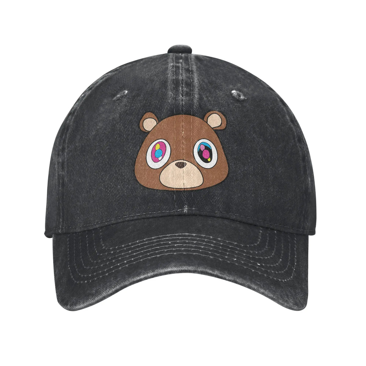Custom Fashion Unisex Kanyes Bear Wests Baseball Cap
