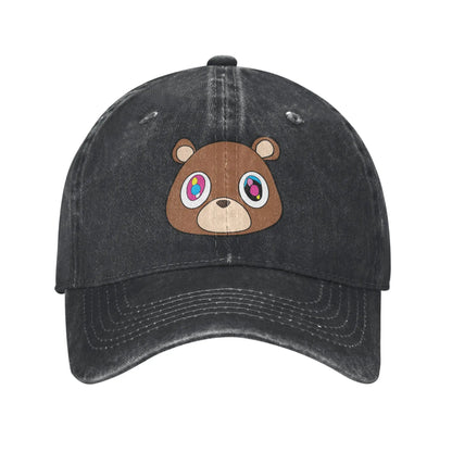 Custom Fashion Unisex Kanyes Bear Wests Baseball Cap