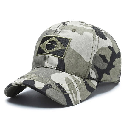 Brazil Flag Sun Protection Snapback Cap Baseball Hat