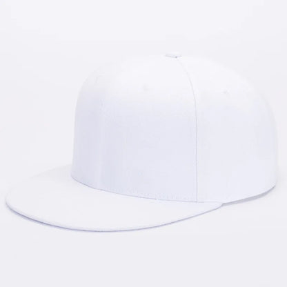 Unisex Flat Brim Snapback Hat For Men Women