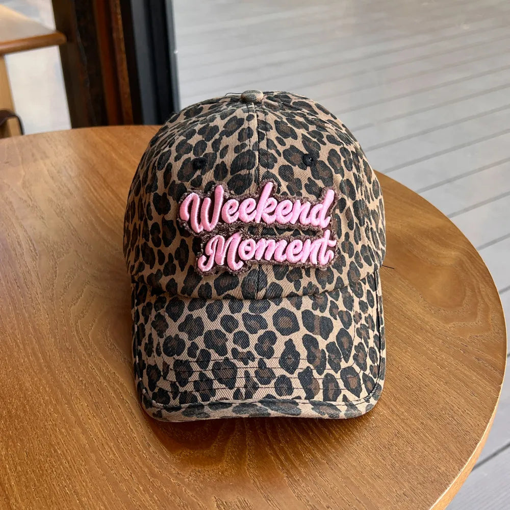 Retro Leopard Print Fisherman Hat Baseball Cap