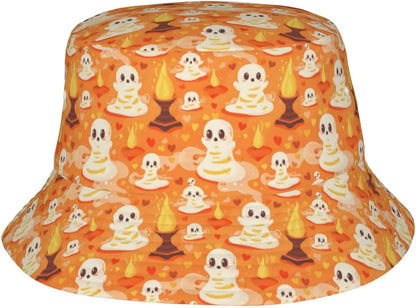 Halloween Bucket Hat Funny Ghost Hat