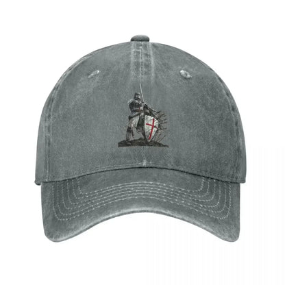 Templar Shield Cross Sword Knights Baseball Cap