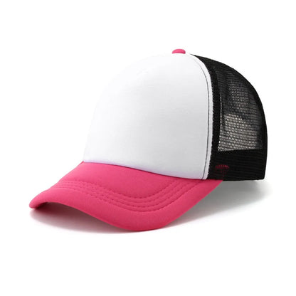 Unisex Spong Mesh Baseball Cap Breathable Adjustable Peaked Cap