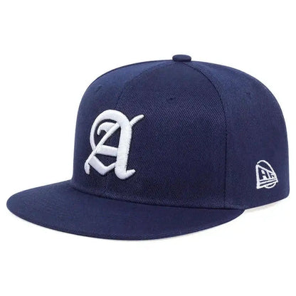 Unisex Personality A Letter Embroidery Hip-hop Hats Snapback Cap