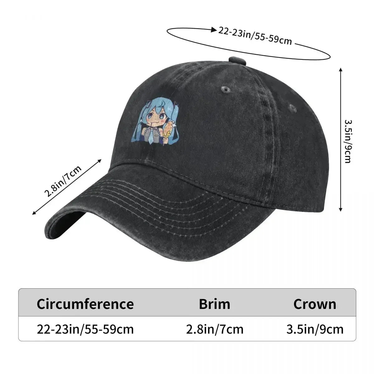 Miku Elote Baseball Cap Derby Hat New In The