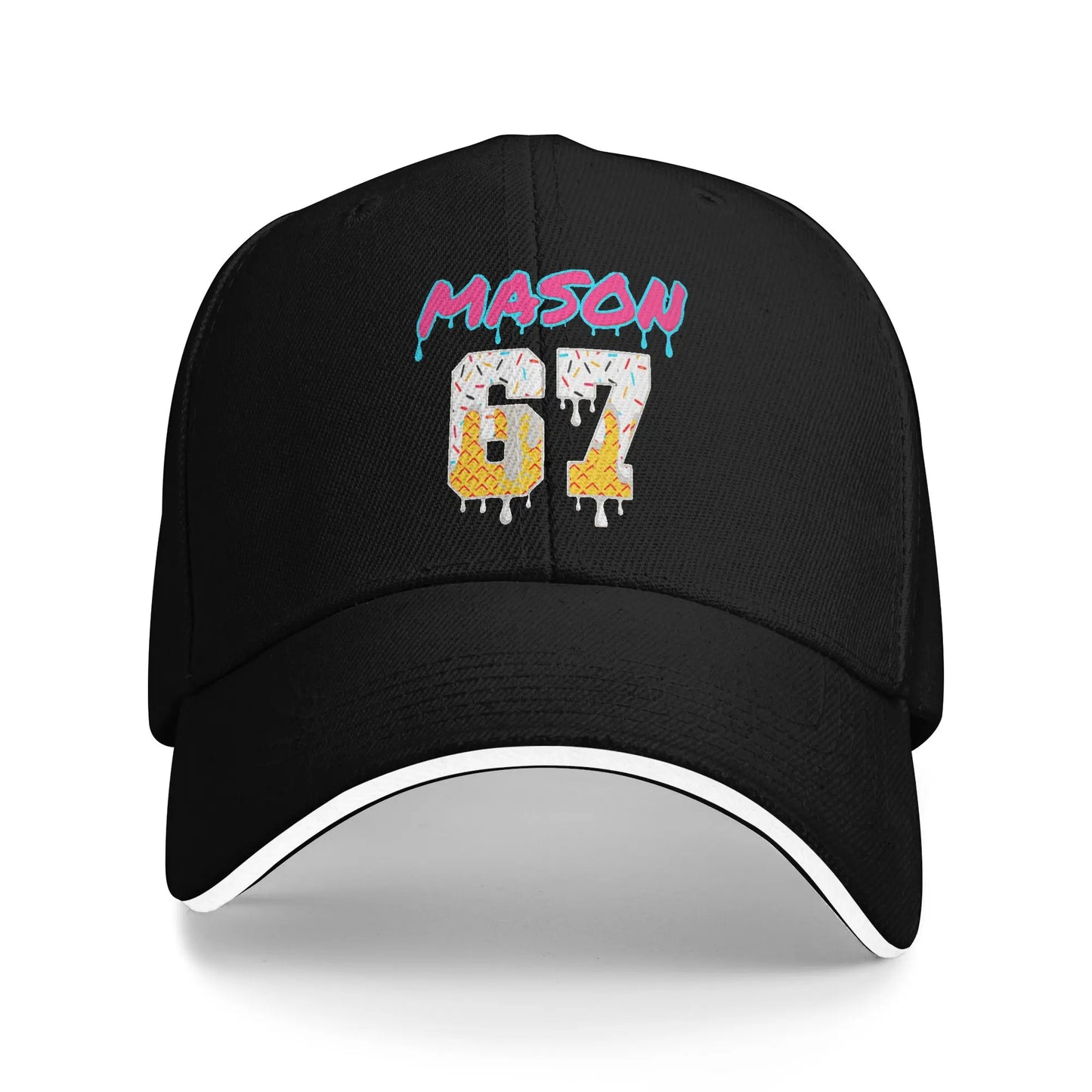 67 Six Seven 6-7 Funny Steal Brainrot Gaming Meme Baseball Caps