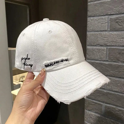 Purple Pleated Baseball cap New 2023 Flat Tongue Hat Baseball Cap For Men and Women