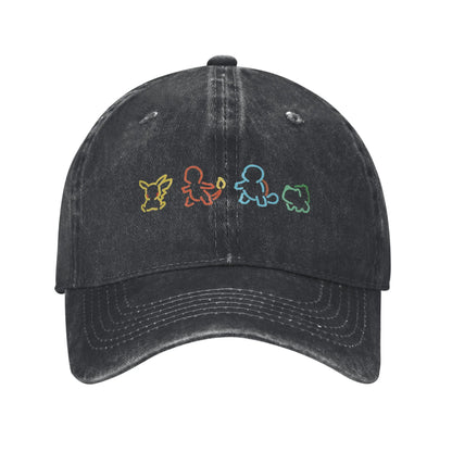 Casual Pokemons Pikachu Bulbasaur Baseball Caps