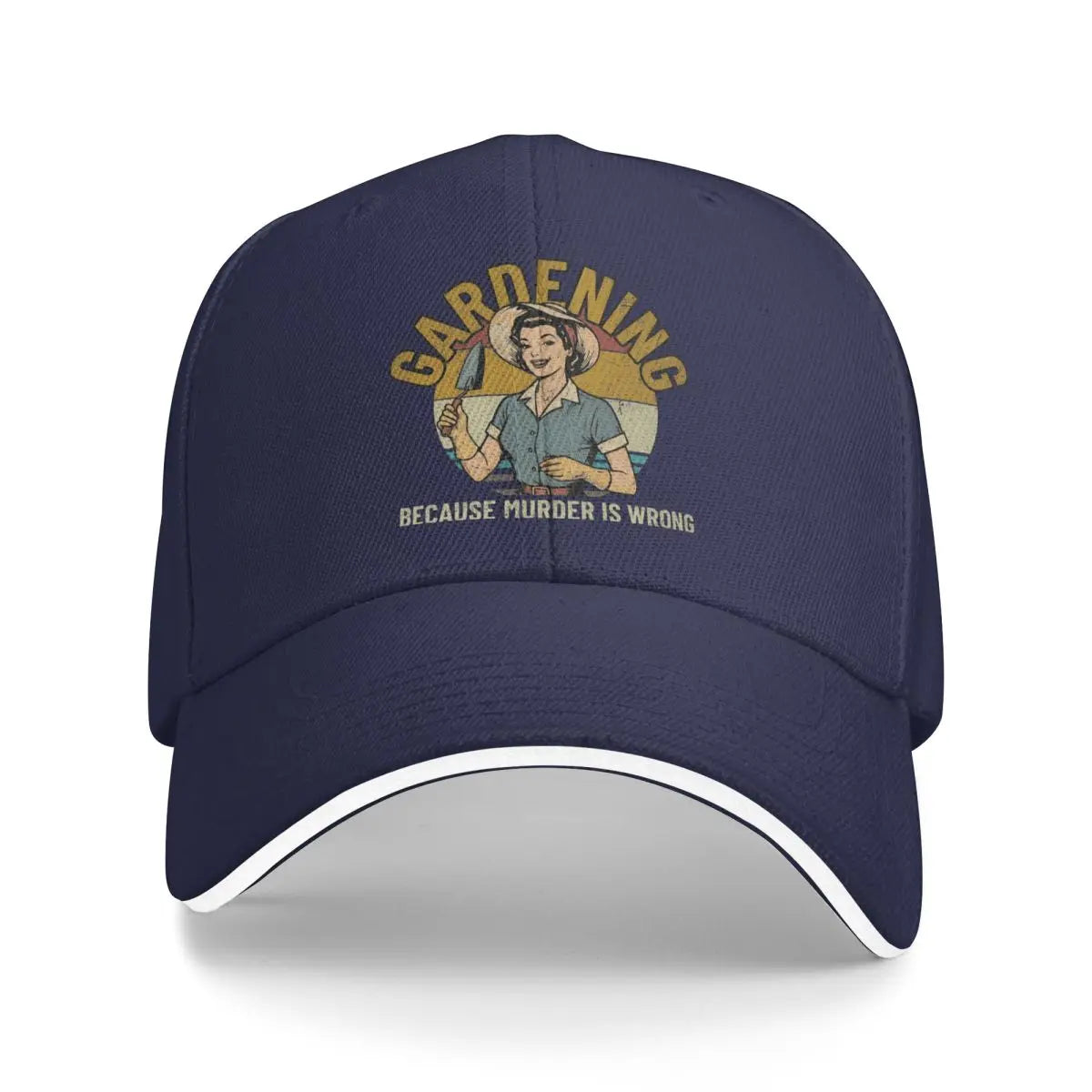 Gardening Because Murder Is Wrong Baseball Cap