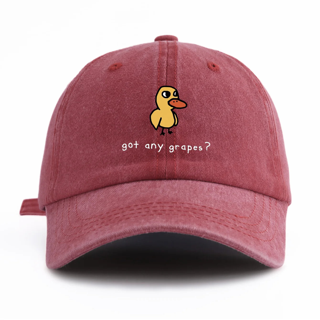 GOT ANY GRAPES Print Washed Baseball Cap For Adults