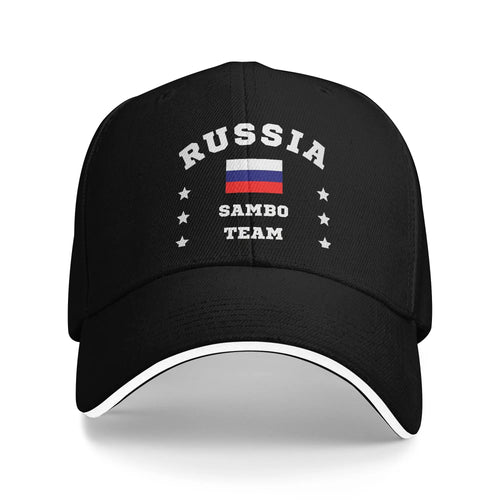 Sambo Dagestan Wrestling Russian Flag Baseball Cap