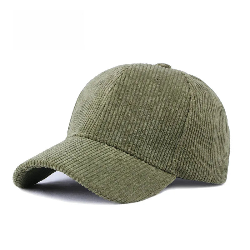 Corduroy Baseball Cap For Women Men New