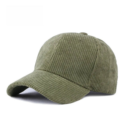 Corduroy Baseball Cap For Women Men New