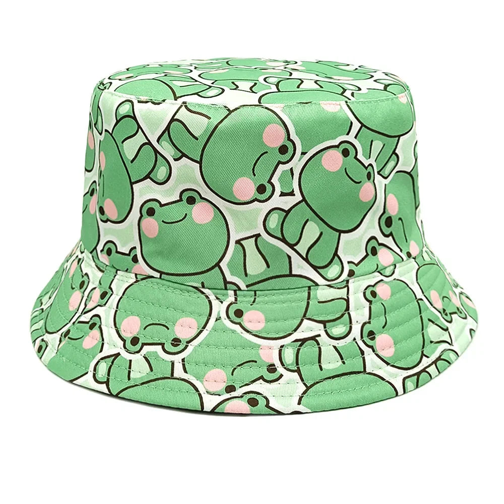 Male and Female Students Cute Sun Shading Basin Hat Bucket Hat Cartoon